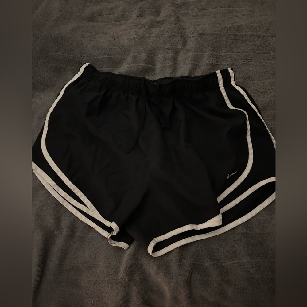 Nike DriFit shorts in black. Size large